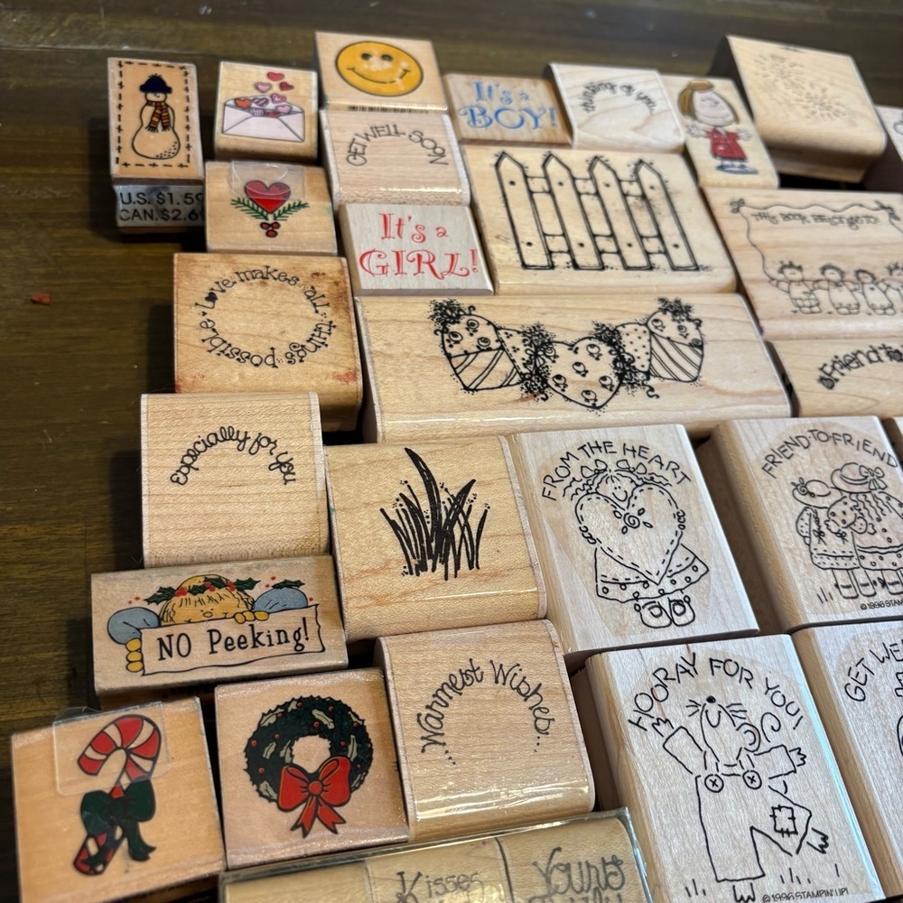 Vintage Rubber Stamps Crafting Scrapbook Crafts D.O.T.S USA 1990’s Y2K - Picture 11 of 15